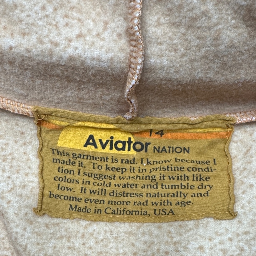 Aviator Nation Multicolor Striped Hoodie with Lightning Bolt - Picture 2 of 3